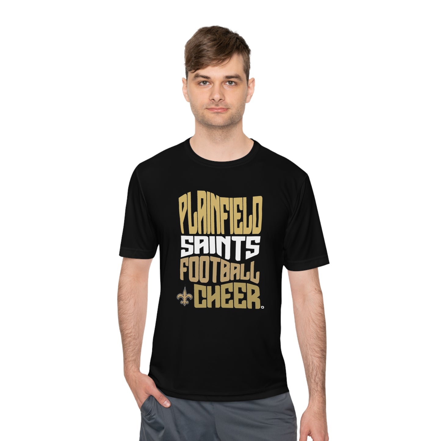 Unisex (Men's Sizing) Moisture Wicking Tee PSYA Football & Cheer Distorted