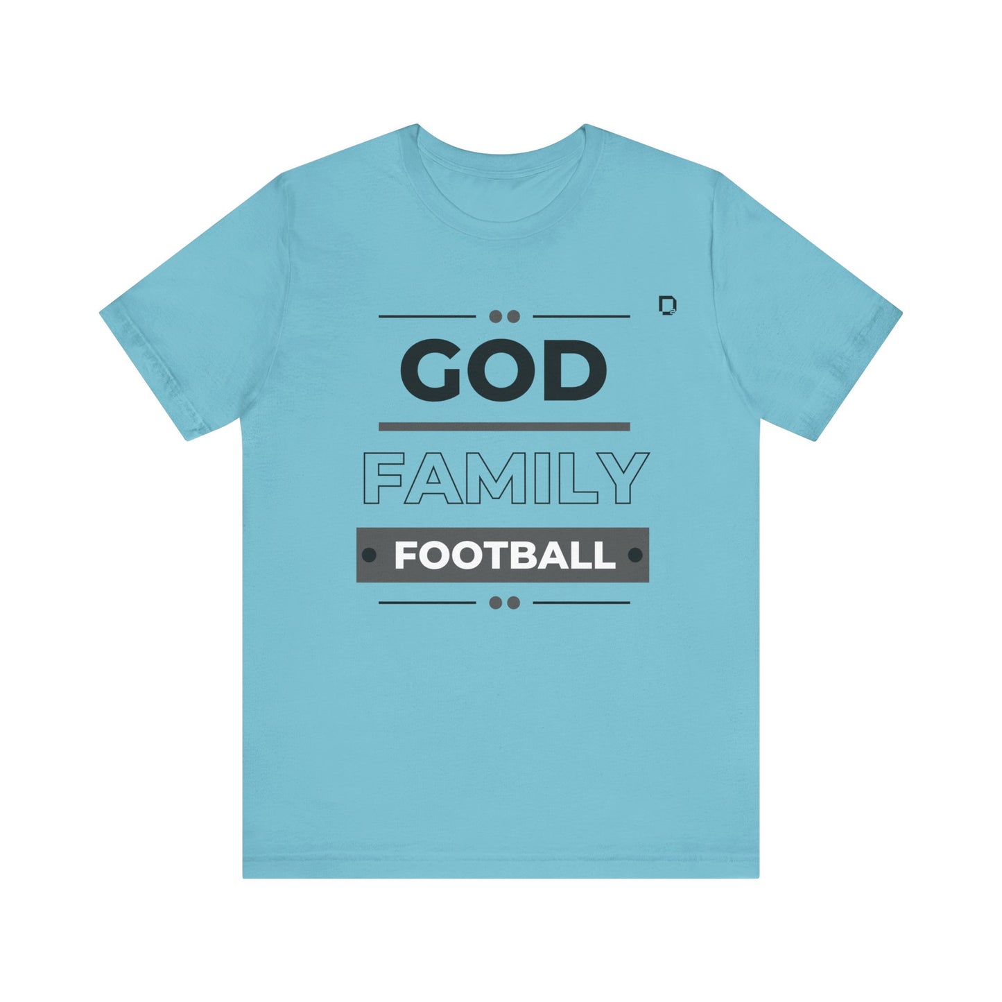 Extra Soft Football T-shirt God Family Football