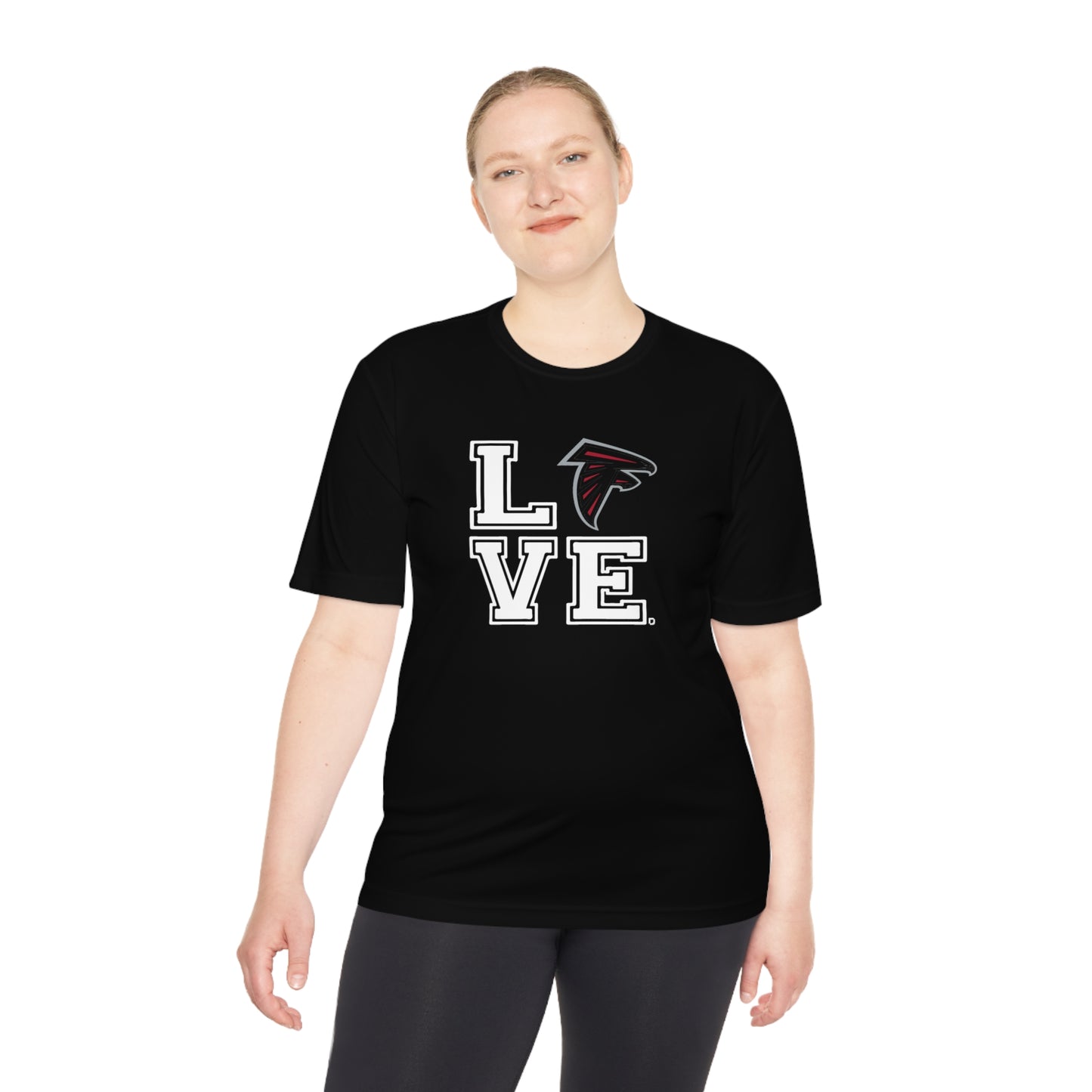 Unisex (Men's Sizing) Moisture Wicking Tee OPFYA LOVE Falcons