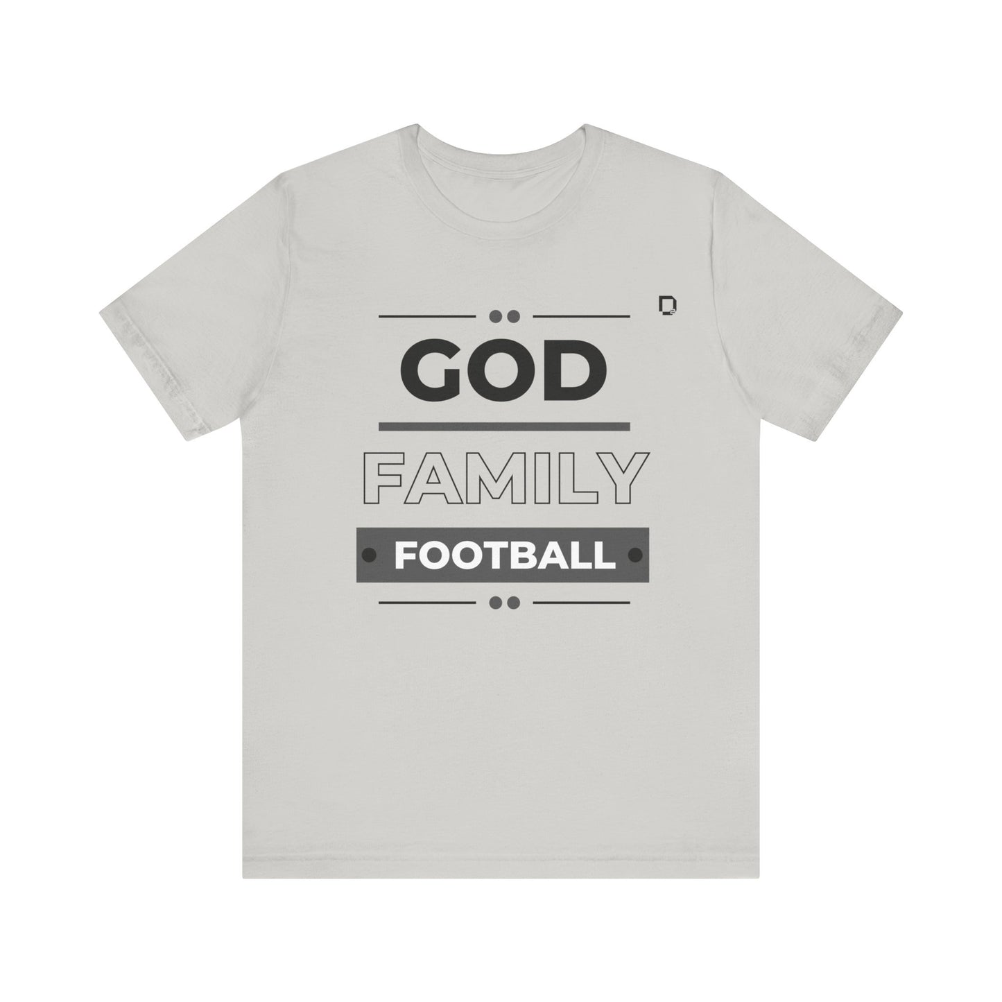 Extra Soft Football T-shirt God Family Football