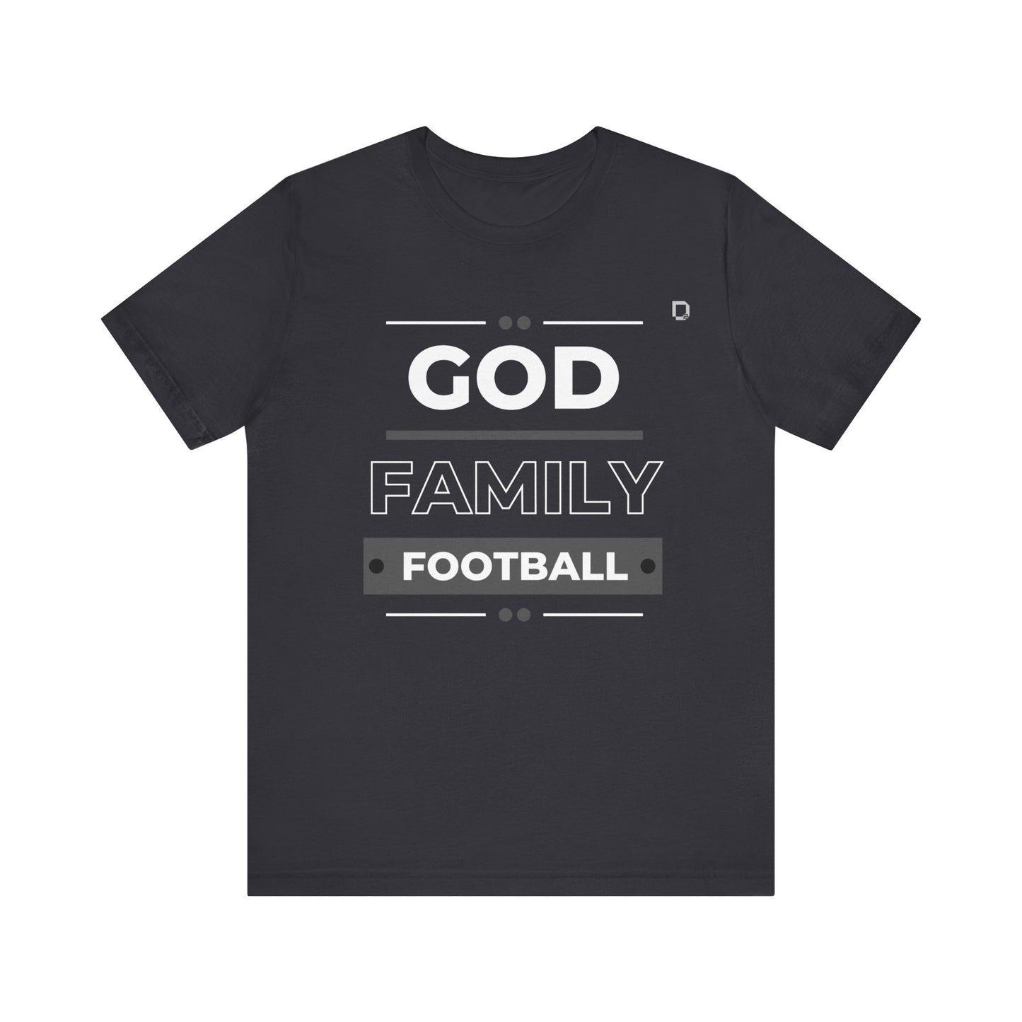 Extra Soft Football T-shirt God Family Football