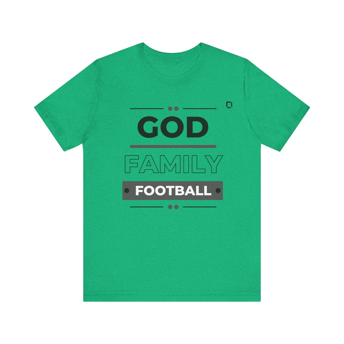 Extra Soft Football T-shirt God Family Football