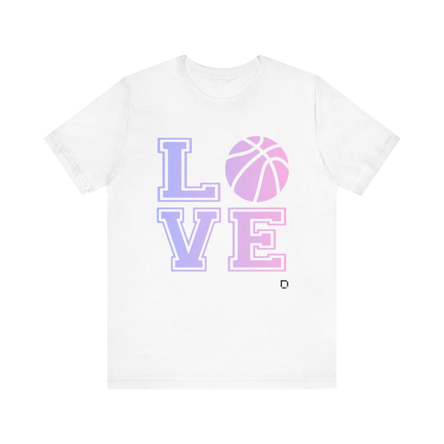 Adult Unisex Extra Soft Short Sleeve Tee Love Basketball