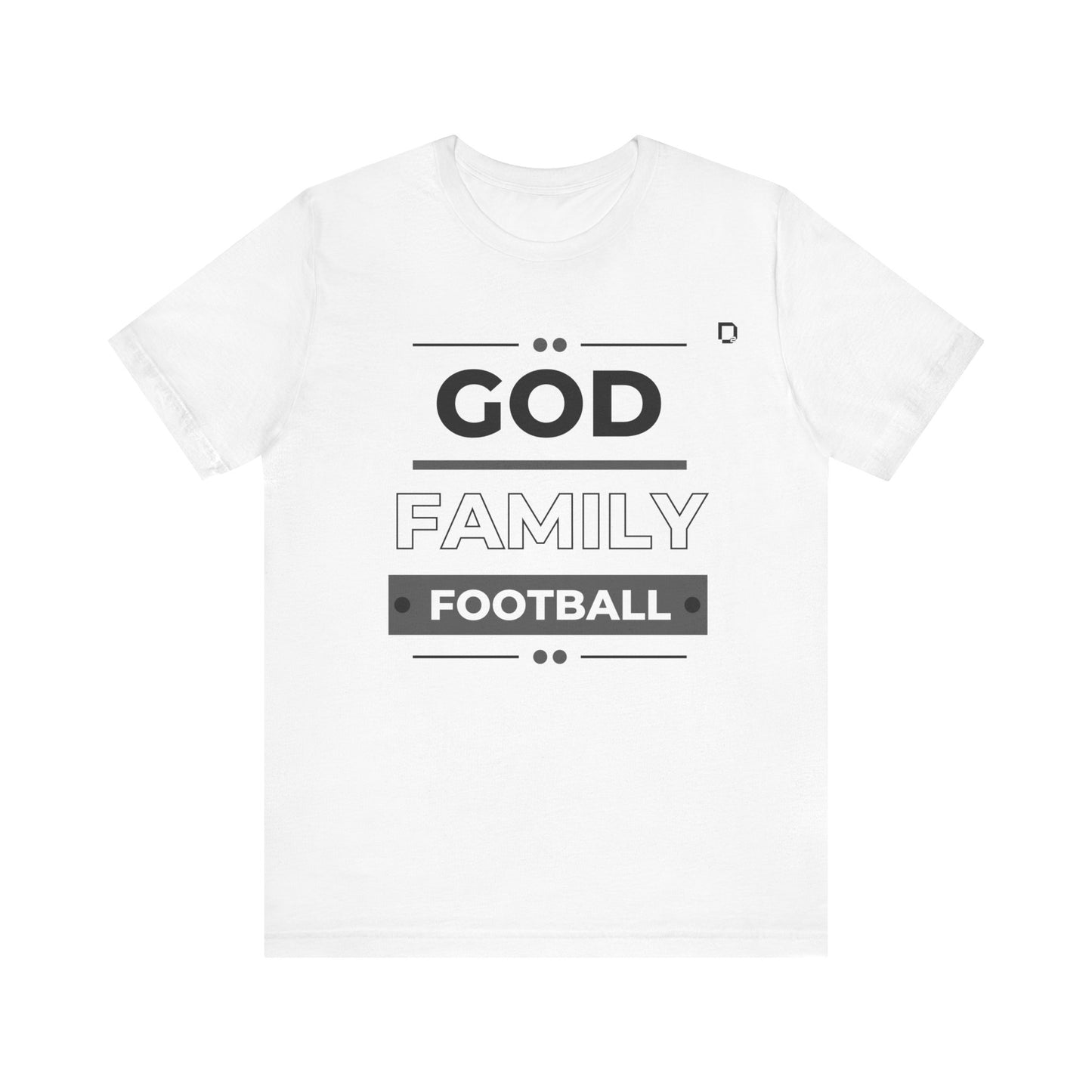 Extra Soft Football T-shirt God Family Football