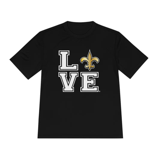 Unisex (Men's Sizing) Moisture Wicking Tee PSYA LOVE Saints