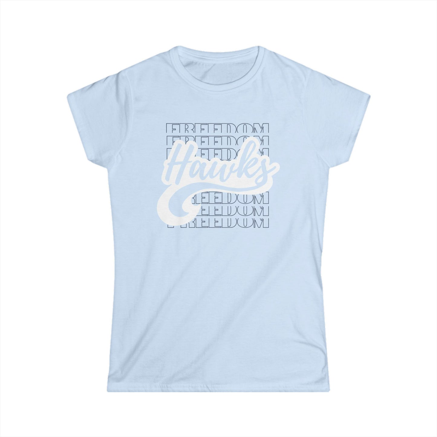 Women's Softstyle Tee Freedom ES White Shadow Overwrite