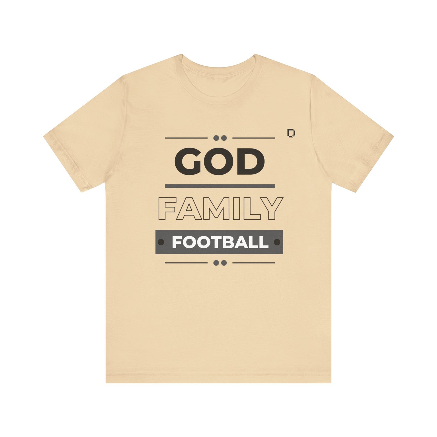 Extra Soft Football T-shirt God Family Football