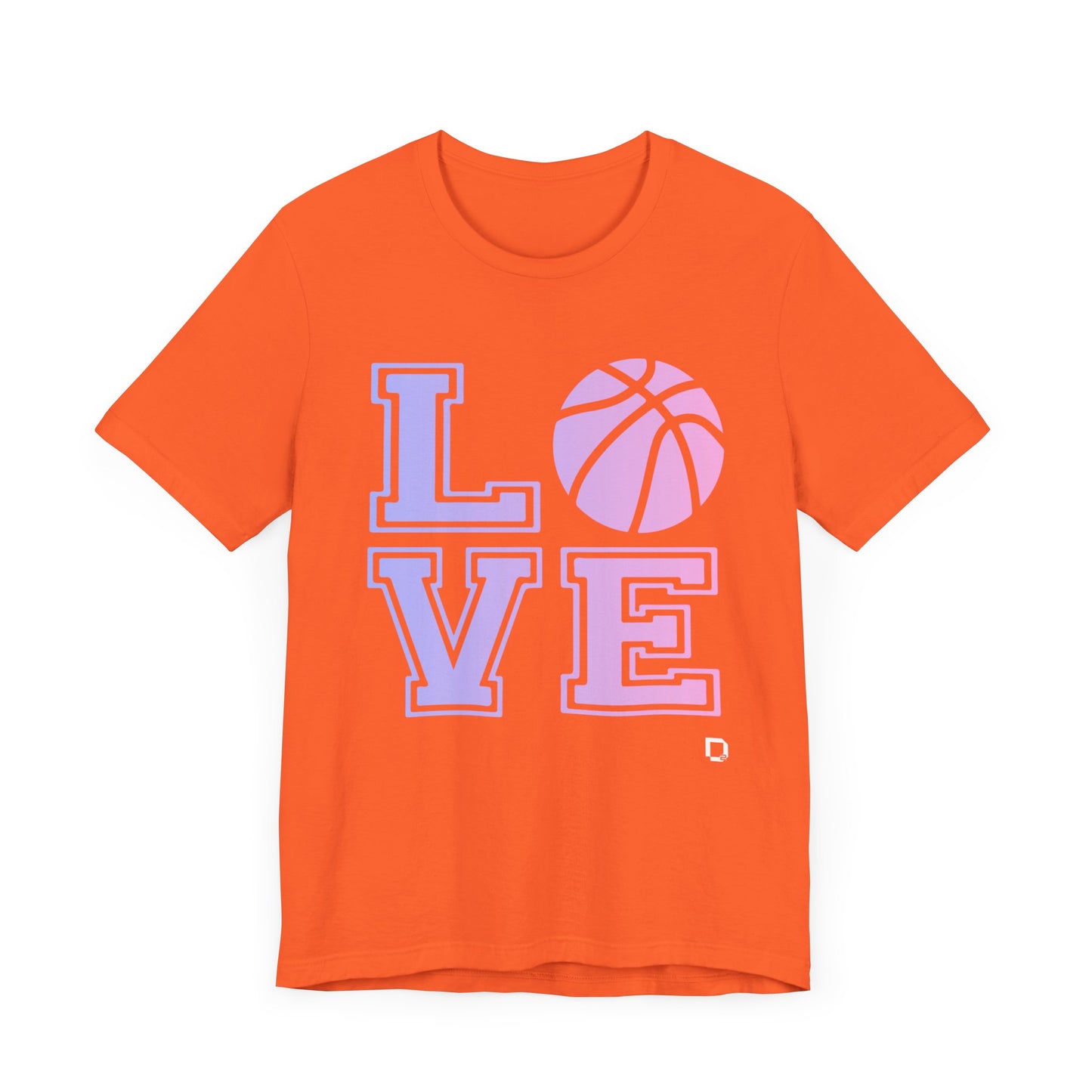 Adult Unisex Extra Soft Short Sleeve Tee Love Basketball