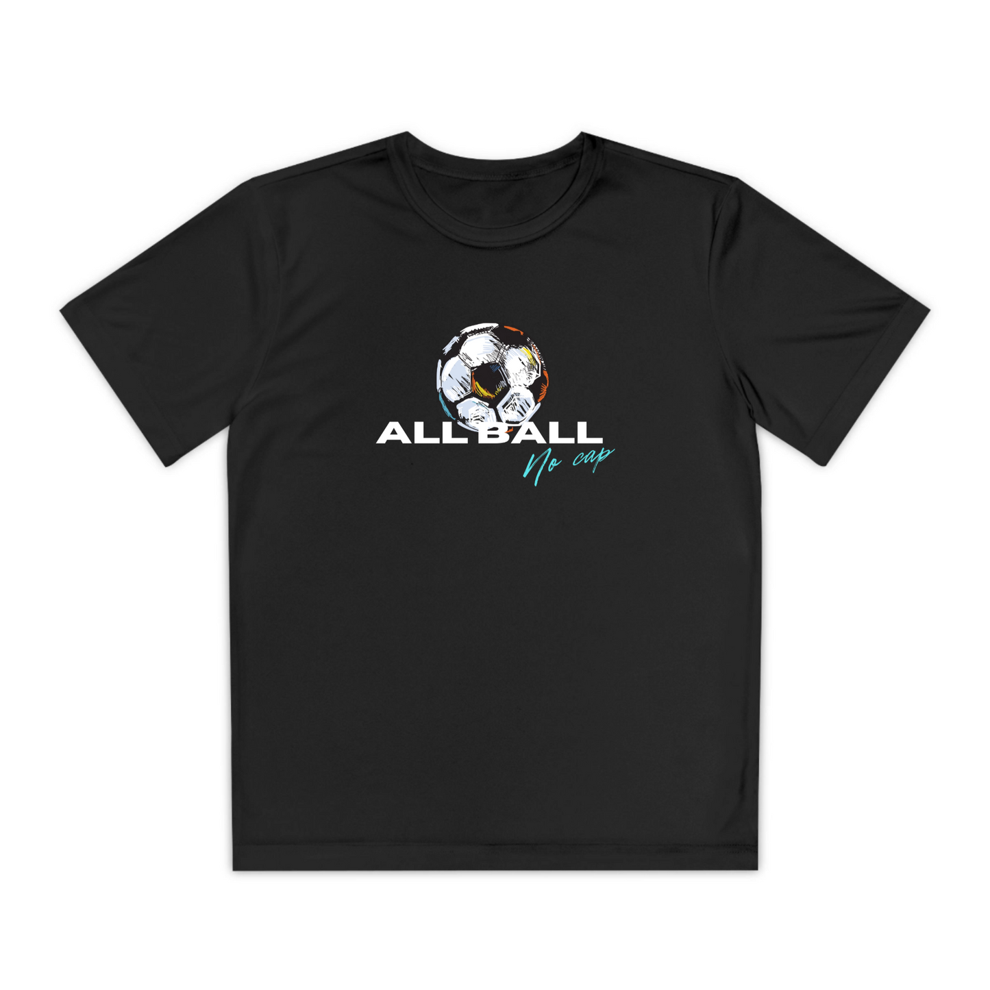 All Ball No Cap_Youth Sport-Tek Moisture-Wicking T-Shirt