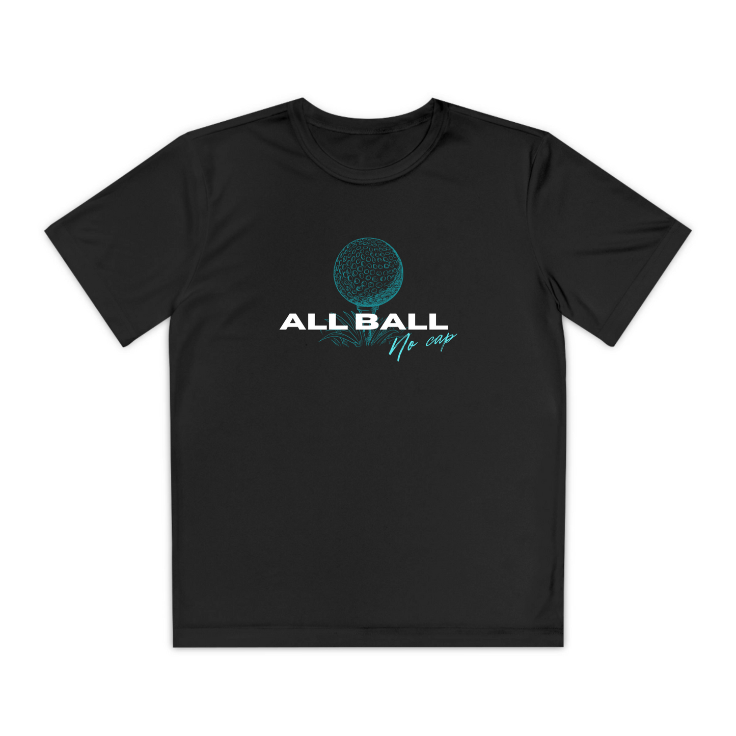 All Ball No Cap_Youth Sport-Tek Moisture-Wicking T-Shirt