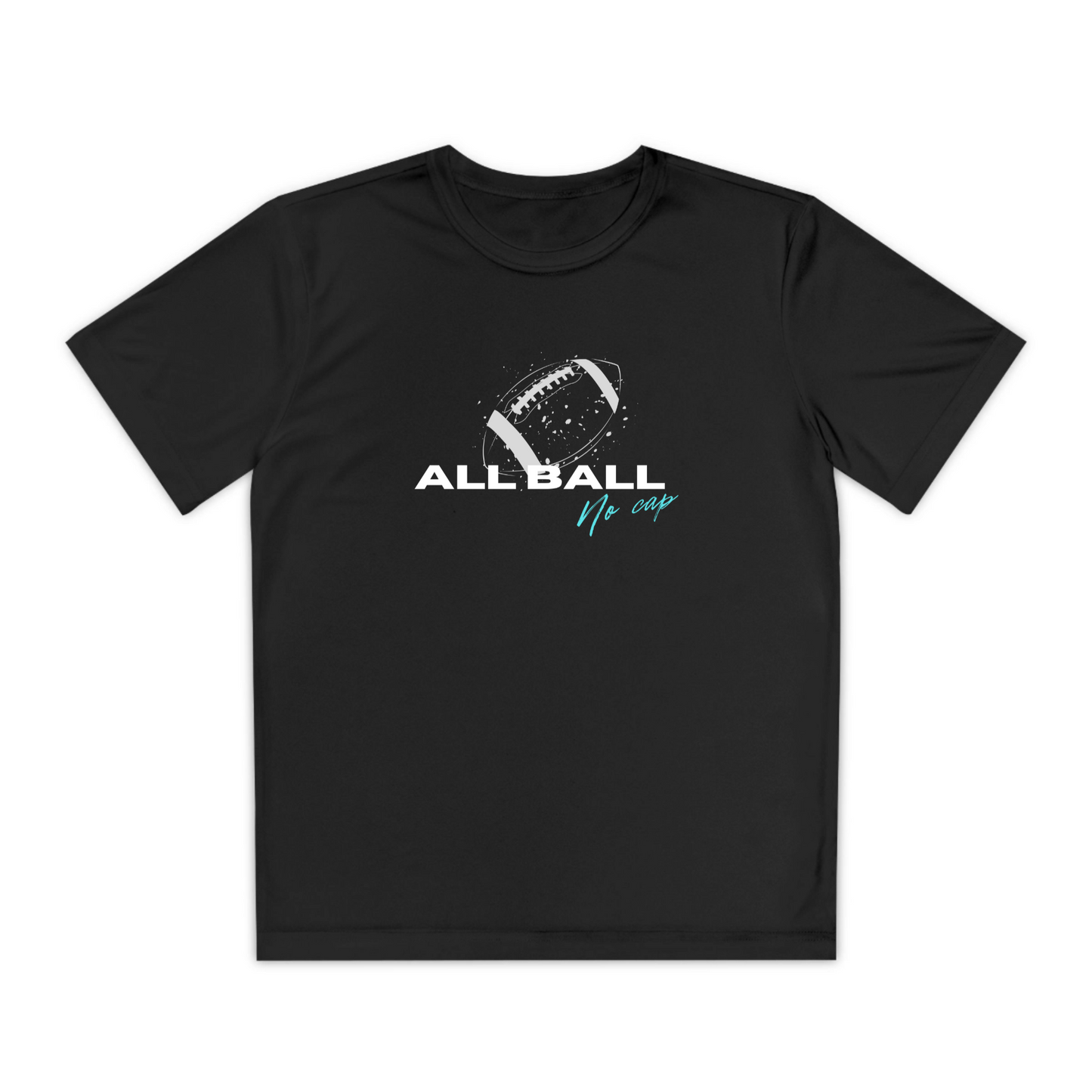All Ball No Cap_Youth Sport-Tek Moisture-Wicking T-Shirt