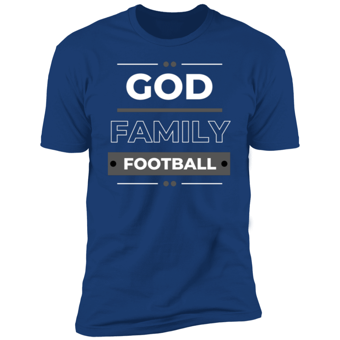 God Family Football Adult Unisex Premium Short Sleeve T-Shirt