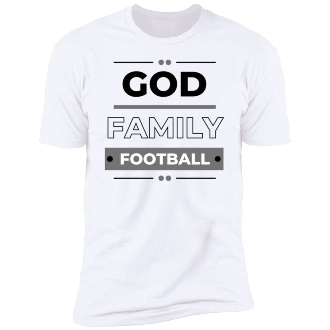 God Family Football Adult Unisex Premium Short Sleeve T-Shirt