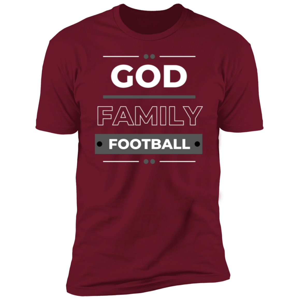 God Family Football Adult Unisex Premium Short Sleeve T-Shirt