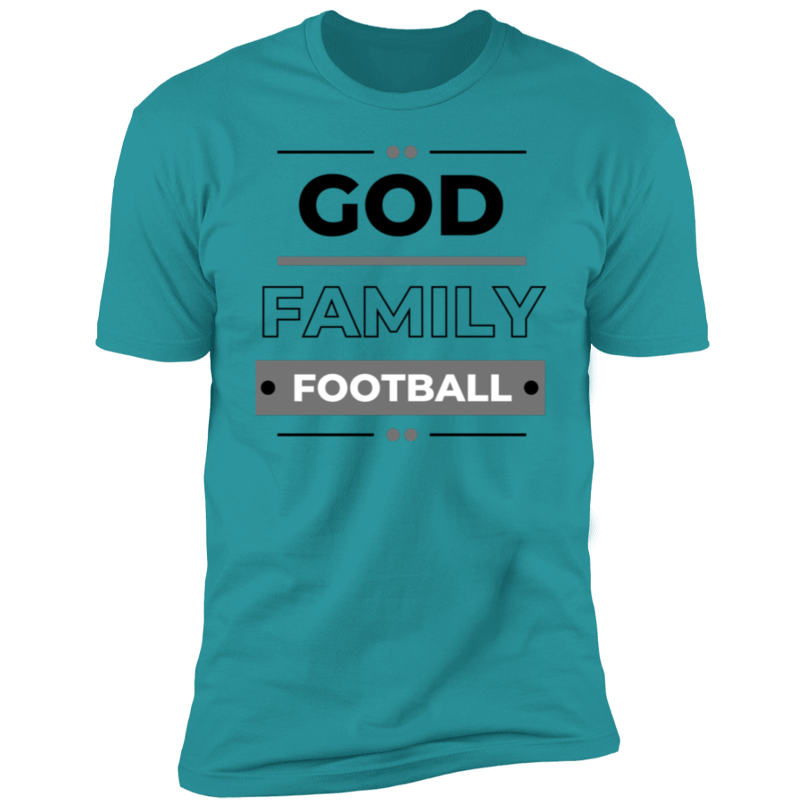 God Family Football Adult Unisex Premium Short Sleeve T-Shirt