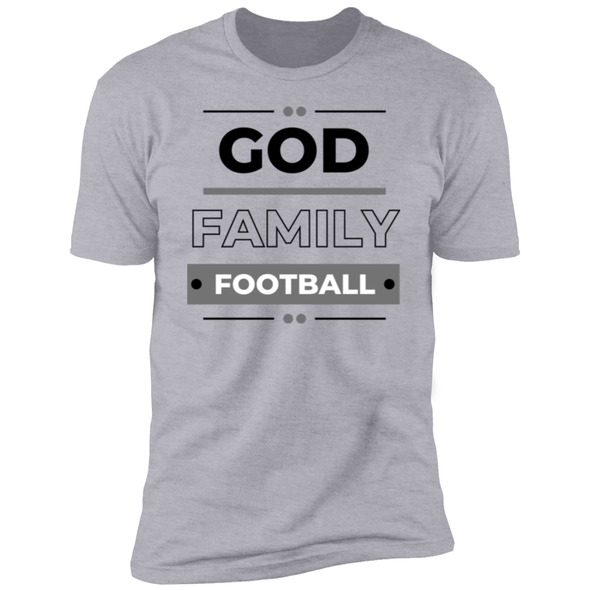 God Family Football Adult Unisex Premium Short Sleeve T-Shirt