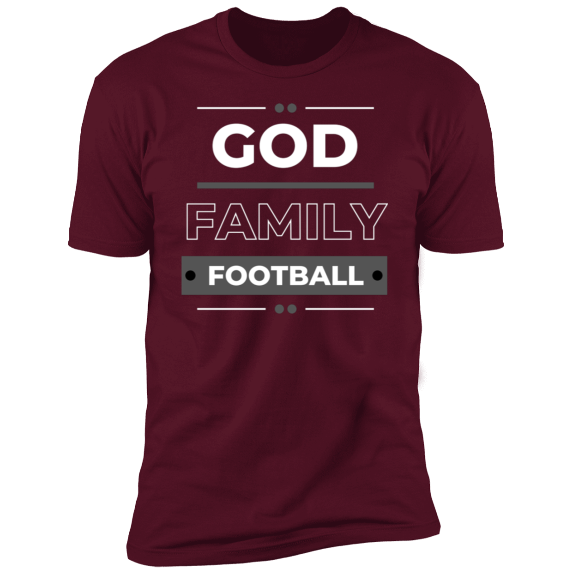 God Family Football Adult Unisex Premium Short Sleeve T-Shirt