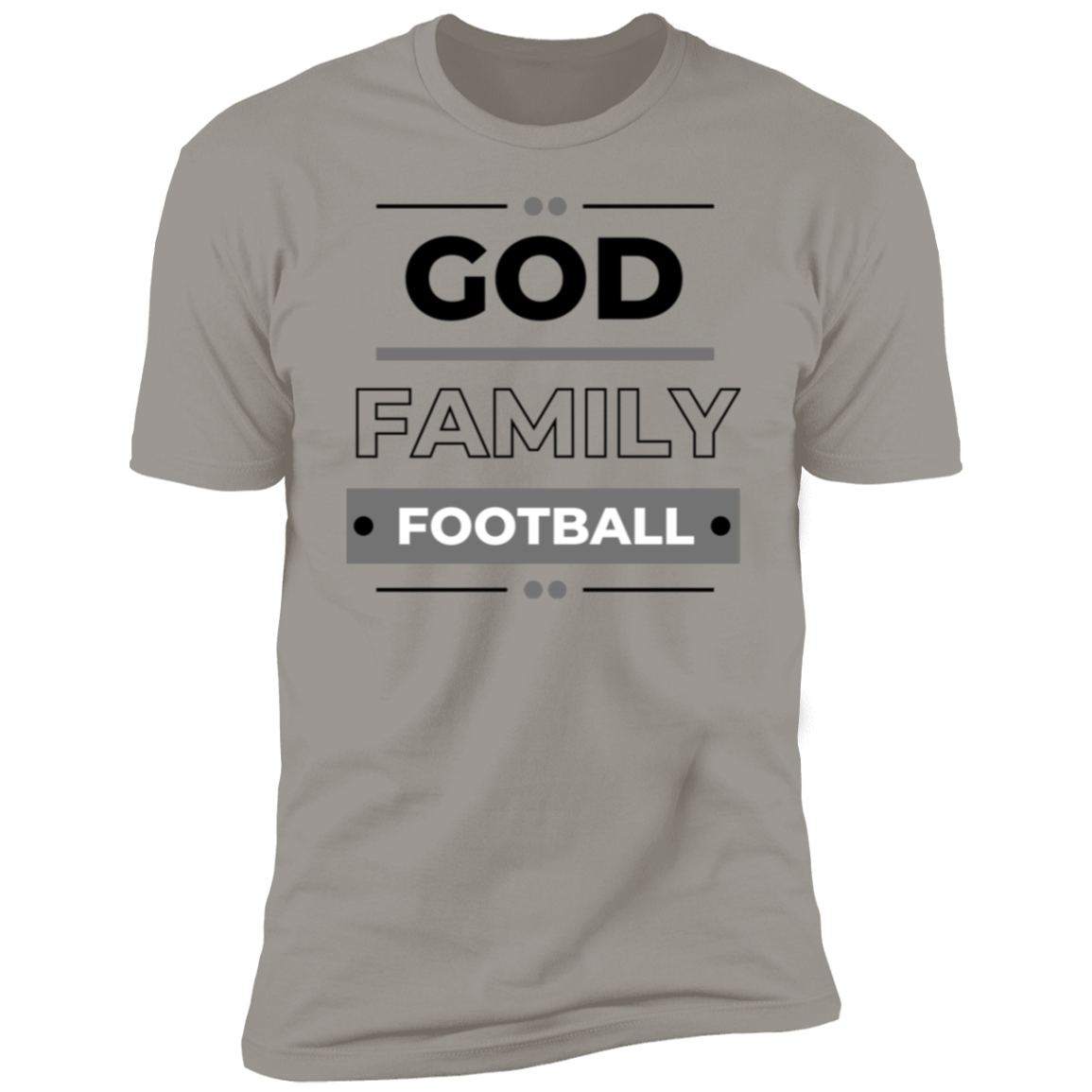 God Family Football Adult Unisex Premium Short Sleeve T-Shirt