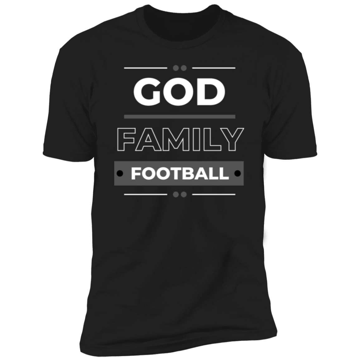 God Family Football Adult Unisex Premium Short Sleeve T-Shirt