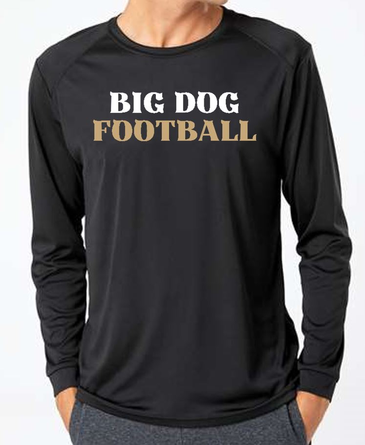 Performance Long Sleeve T-Shirt PSYA Big Dog Football Coach