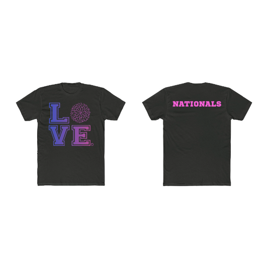 LOVE Custom Sport + Back Text Unisex Cotton Crew Tee